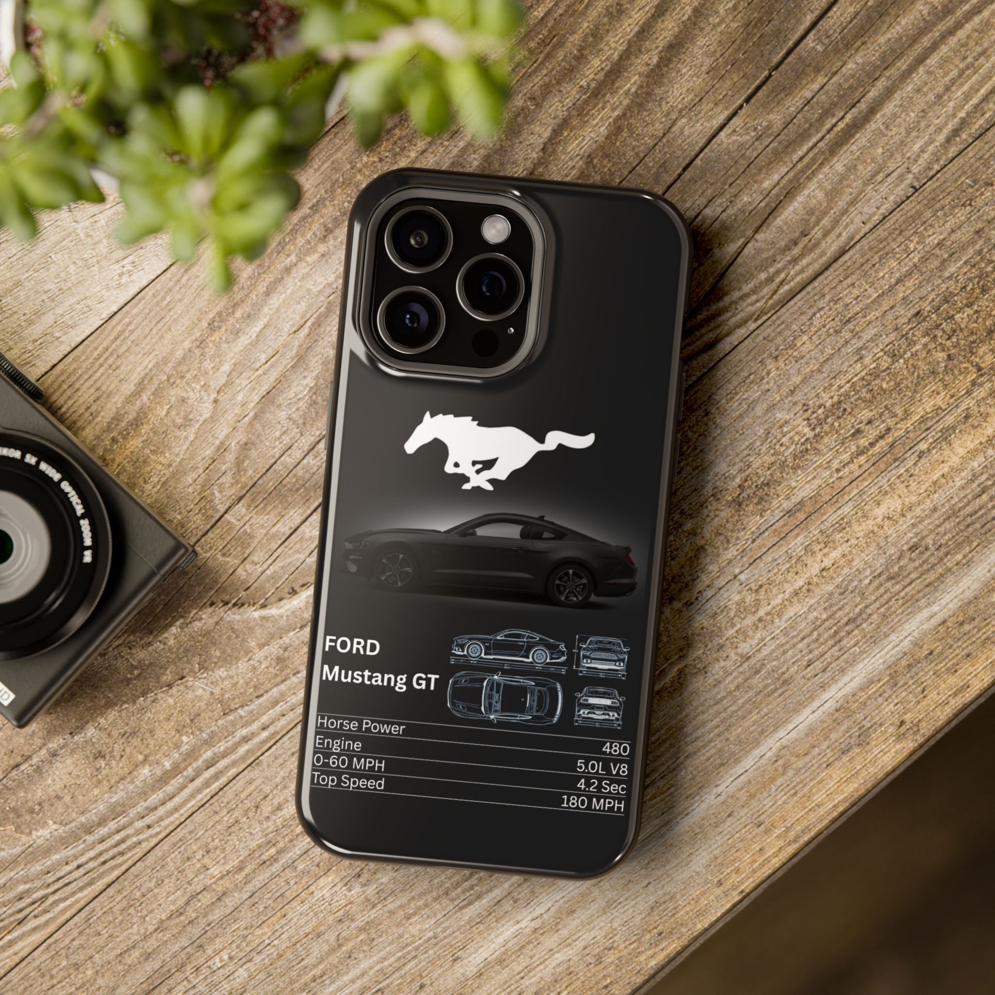 Ford Mustang GT Impact-Resistant Phone Case Iphone 15