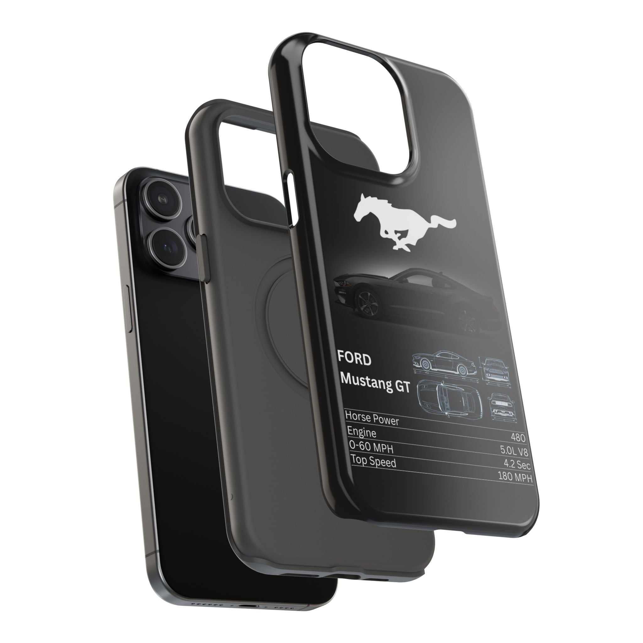 Ford Mustang GT Impact-Resistant Phone Case Iphone 15