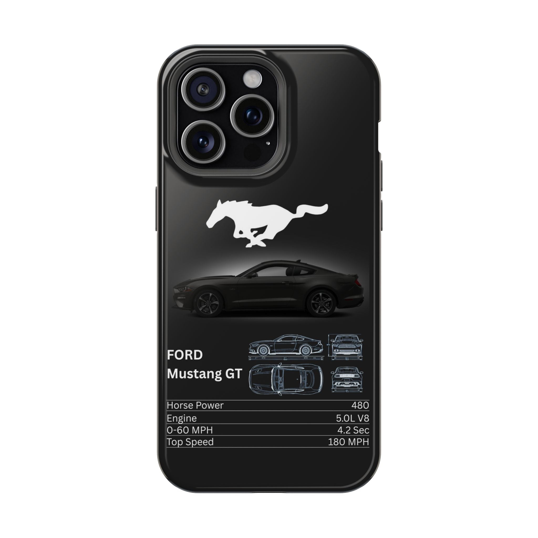 Ford Mustang GT Impact-Resistant Phone Case Iphone 15