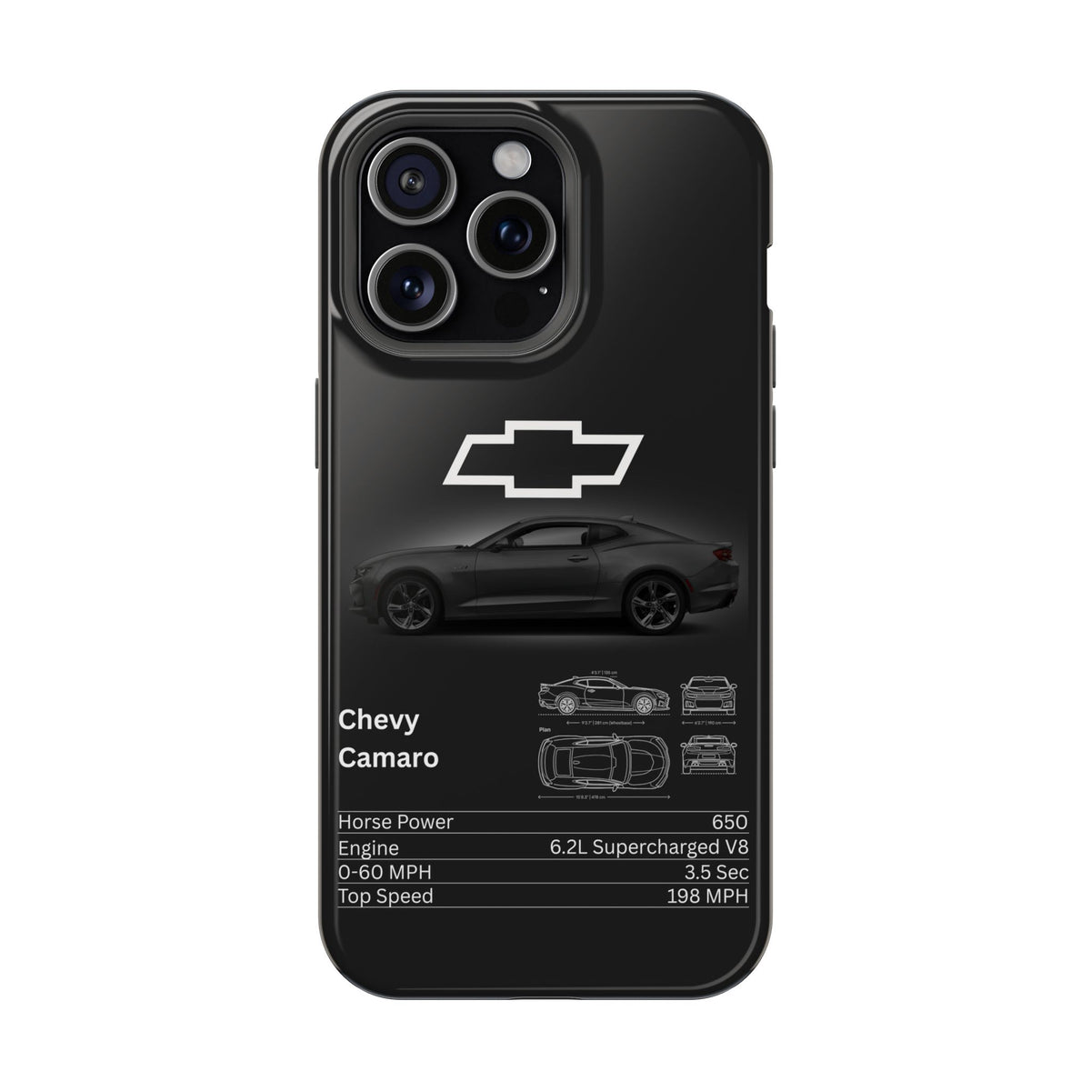 Chevy Camaro Impact-Resistant Phone Case Iphone 15