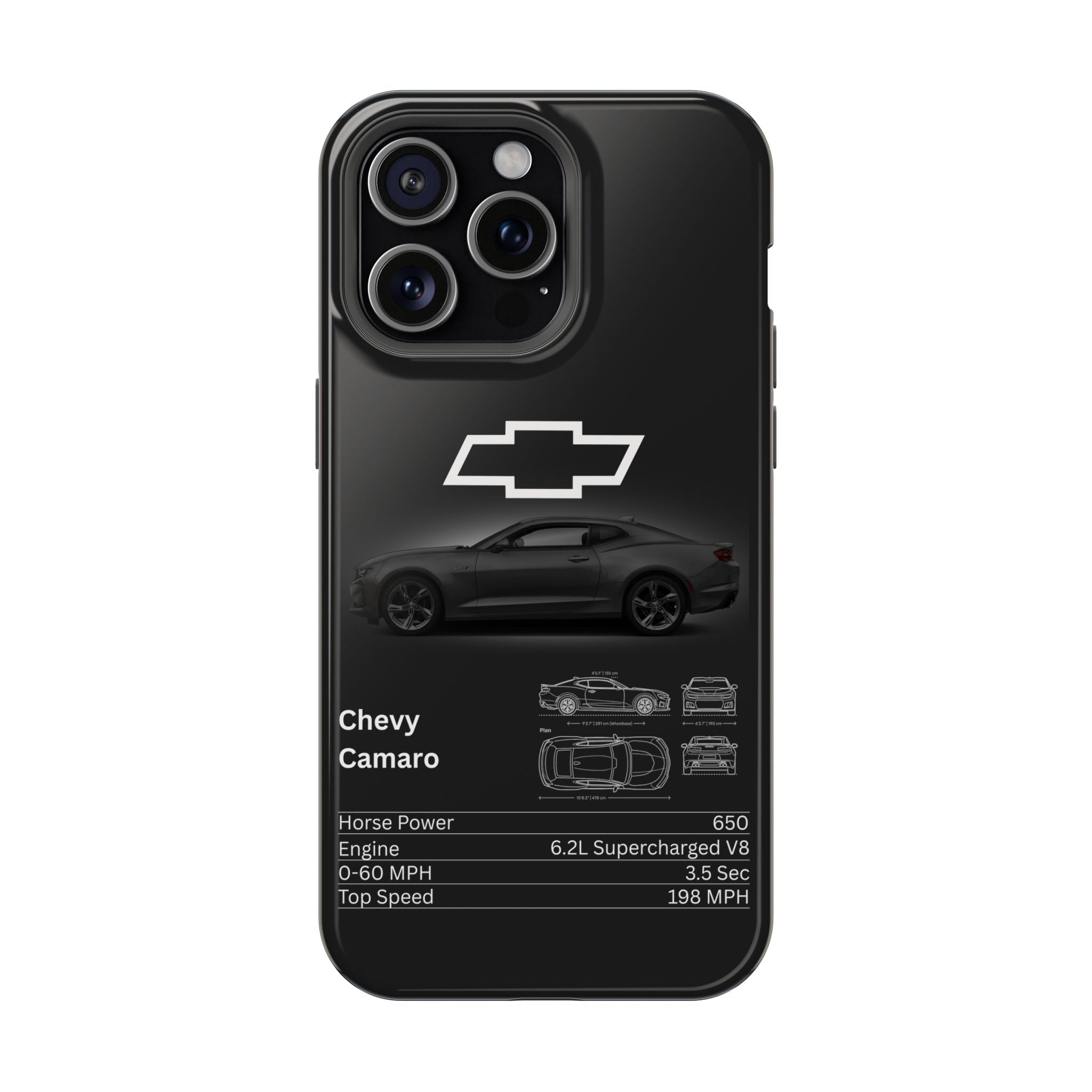Chevy Camaro Impact-Resistant Phone Case Iphone 15