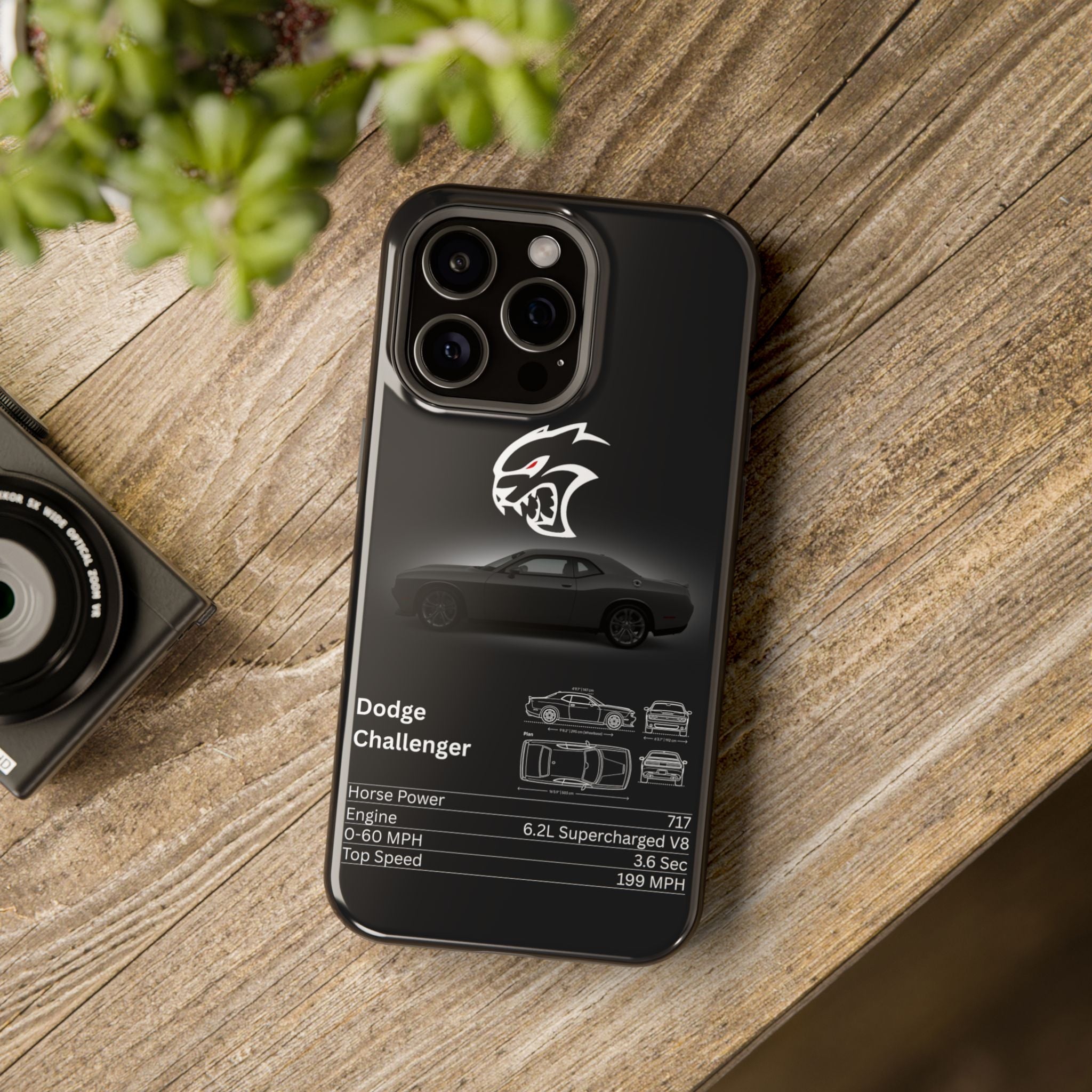 Dodge Challenger Impact-Resistant Phone Case Iphone 15