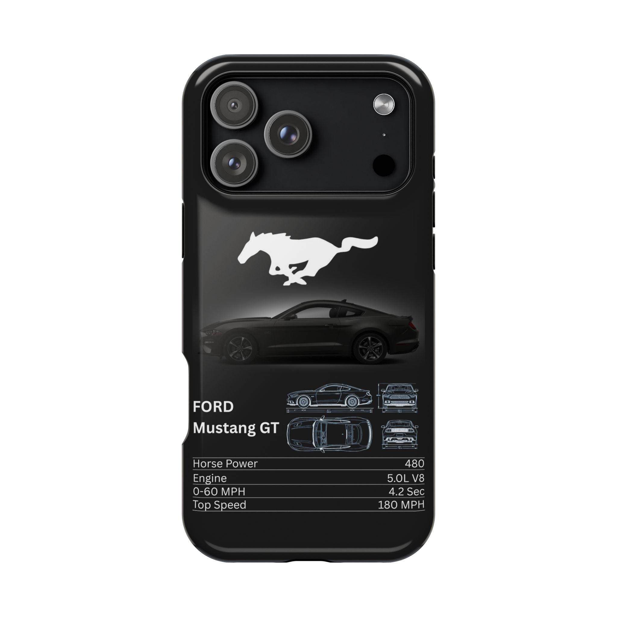 Ford Mustang GT Impact-Resistant Phone Case iPhone 17