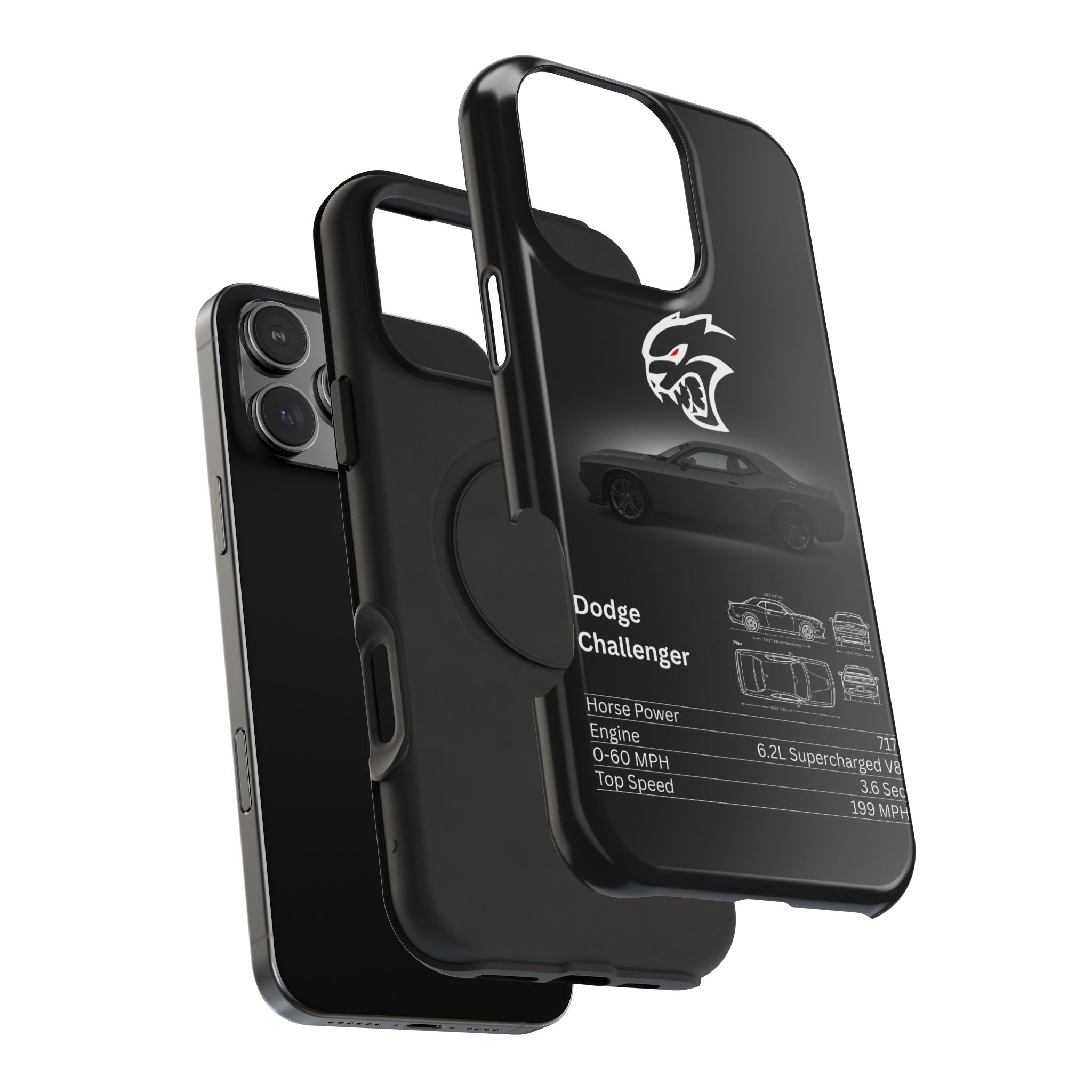 Dodge Challenger Impact-Resistant Phone Case